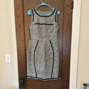 Yoana Baraschi Gray and Black Sleeveless Shift - Womens 10